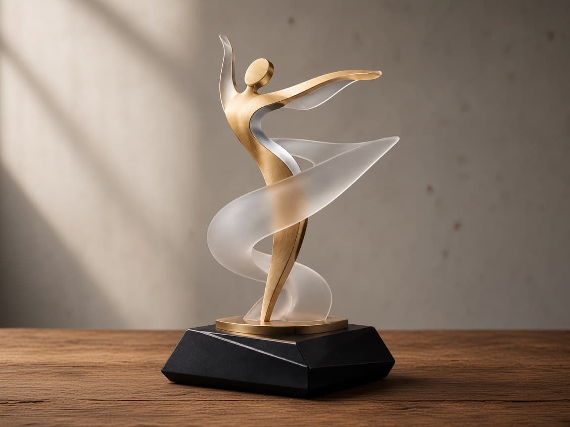 Recital Award design concept in a presentation setting