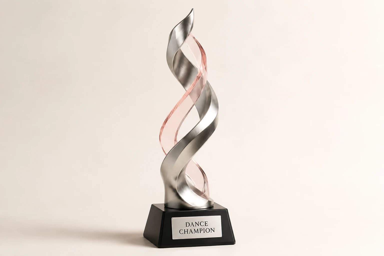 Dance Competition Trophy design concept in metal and resin with acrylic accents